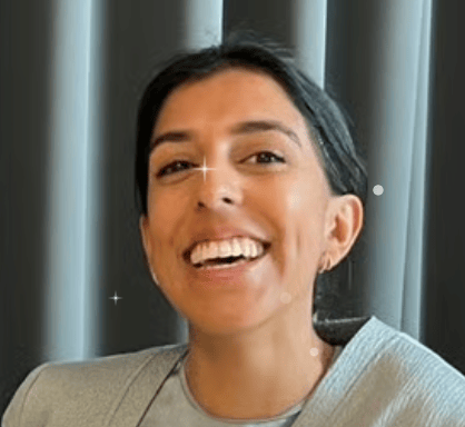 a person smiling for the camera